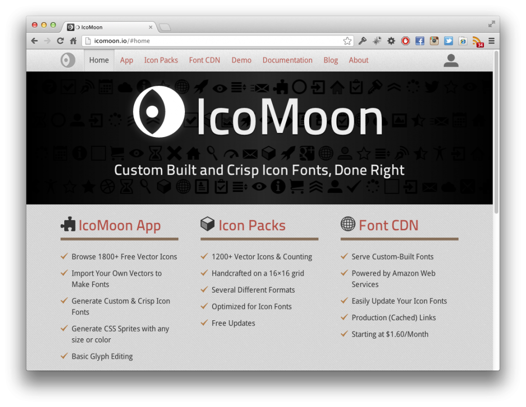 Screenshot IcoMoon
