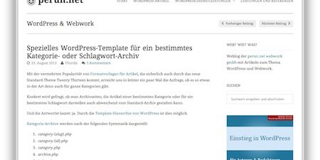 Screenshot WordPress-Templats für ausgewählte Kategorien Screenshot WordPress-Templats für ausgewählte Kategorien